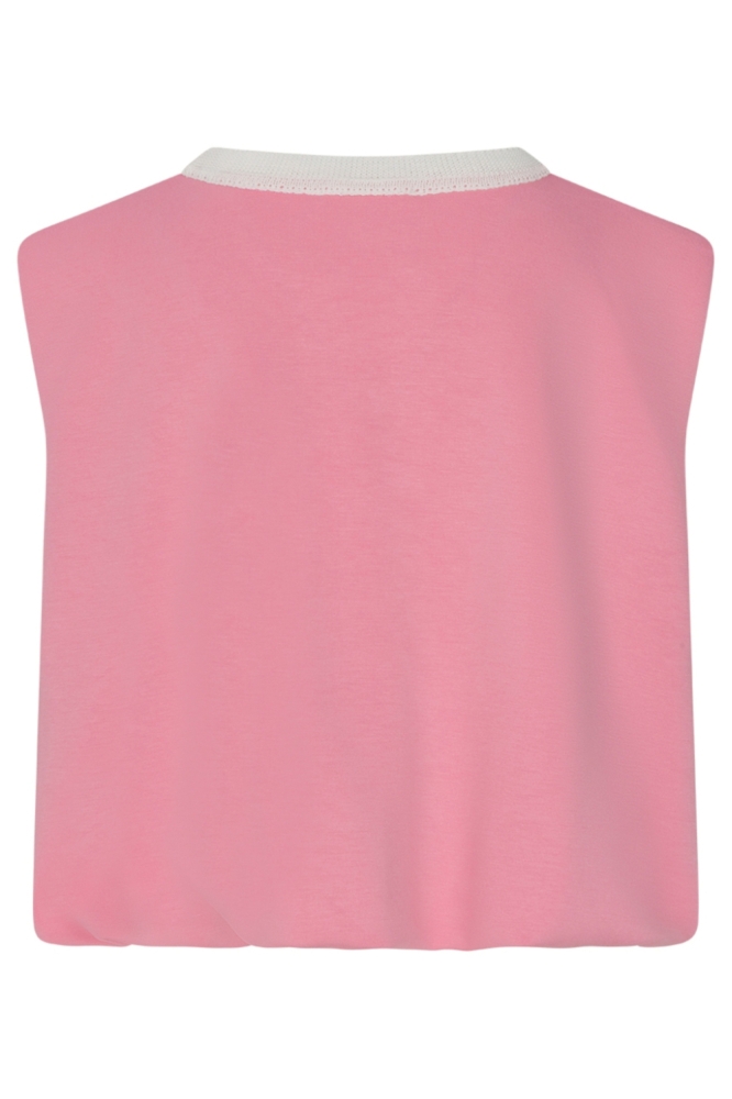 Studio Amaya roze dames top | Achteraanzicht