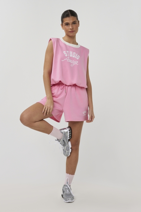 Studio Amaya roze dames top | Model