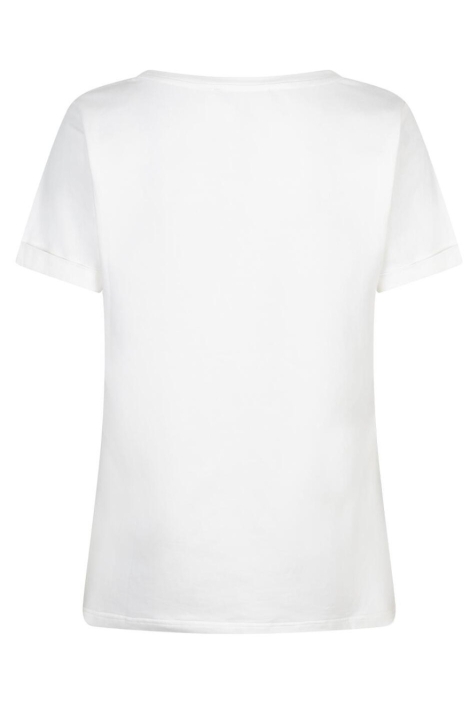 Red Button witte dames t-shirt | Achteraanzicht