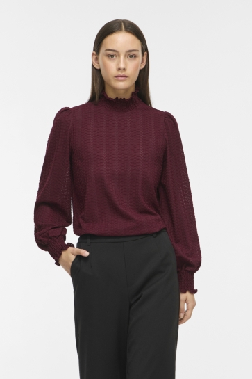 Vila T-shirt VILYRI L/S SMOCK TOP - NOOS 14115724 Port Royale