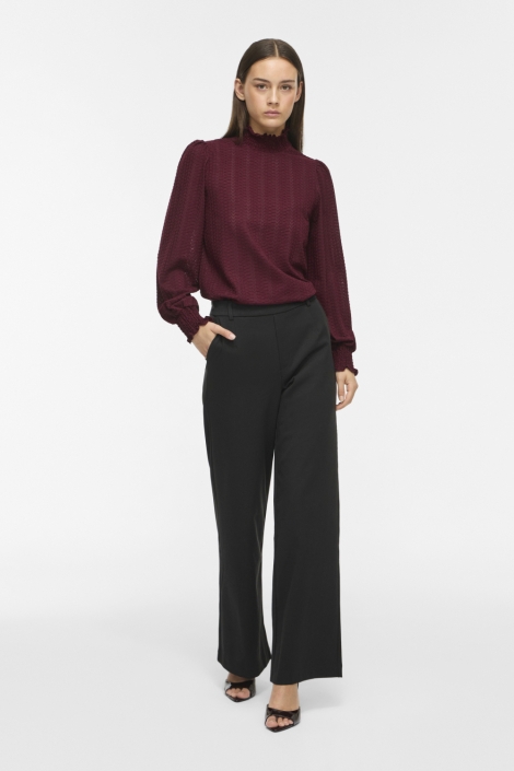 Vila bordeaux dames t-shirt | Model