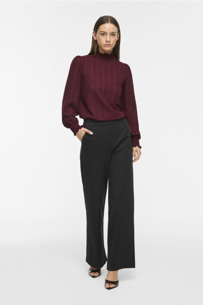 Vila bordeaux dames t-shirt | Model