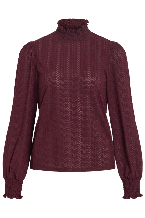 Vila bordeaux dames t-shirt | Vooraanzicht