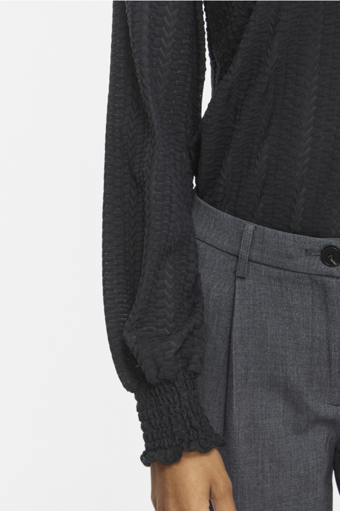 Vila zwarte dames t-shirt | Close up