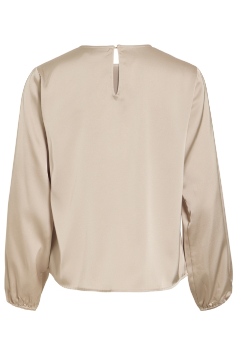 Vila beige dames t-shirt | Achteraanzicht