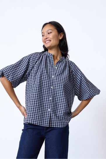 SisterS point Blouse ELICE SS3 20099 Black Check
