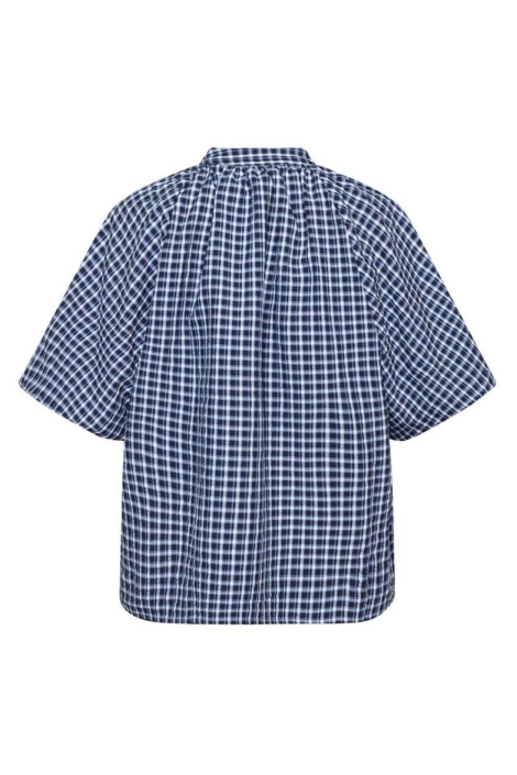 SisterS point blauwe dames blouse | Achteraanzicht