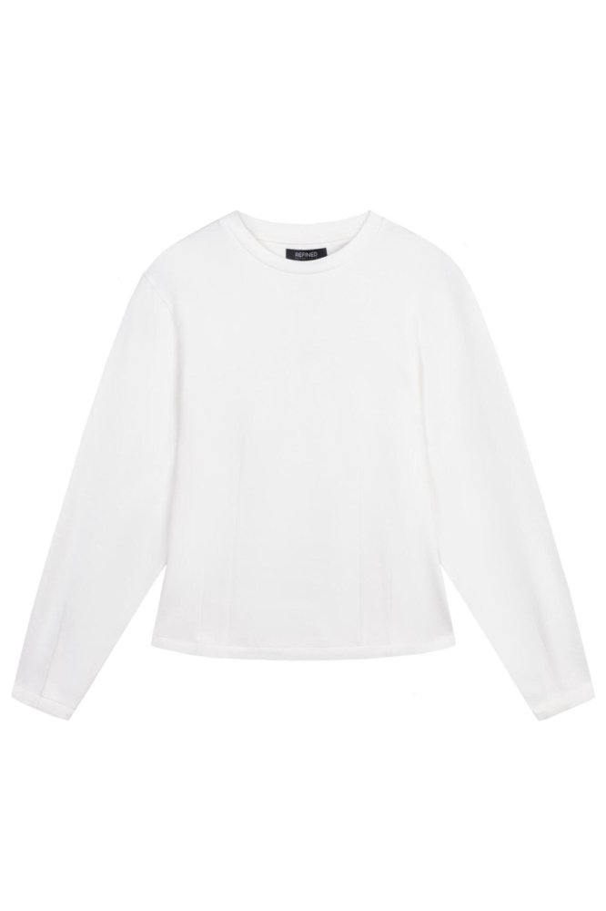 Refined Department witte dames t-shirt | Vooraanzicht