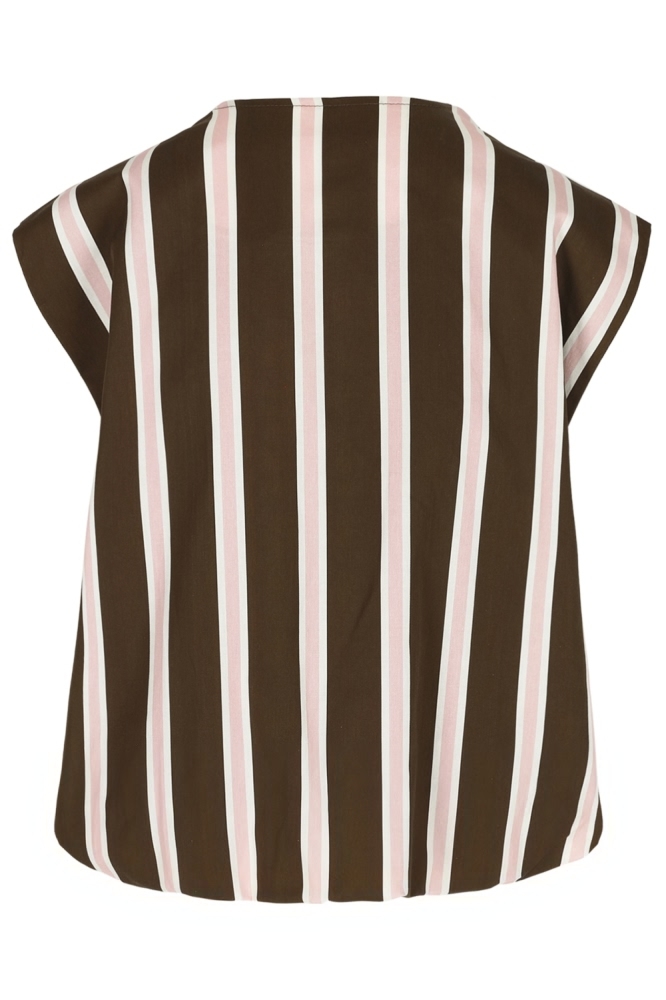 LolaLiza bruine dames gilet | Achteraanzicht