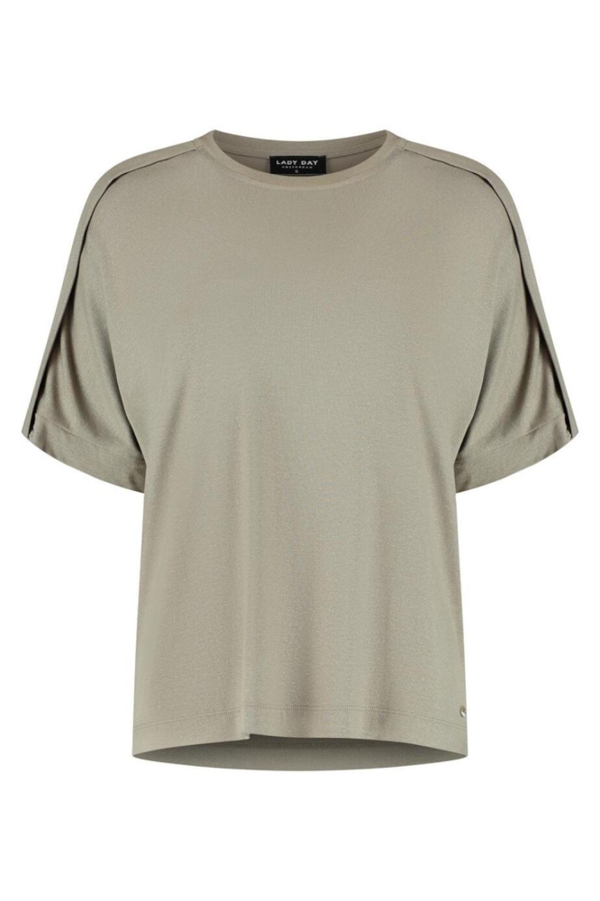 Lady Day groene dames t-shirt | Vooraanzicht