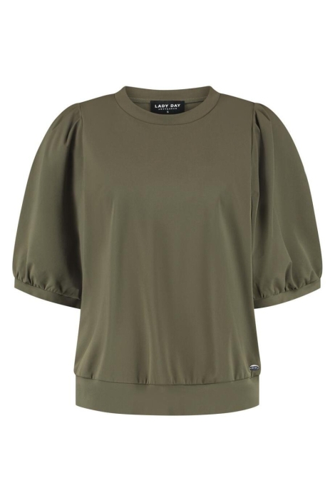 Lady Day groene dames t-shirt | Vooraanzicht