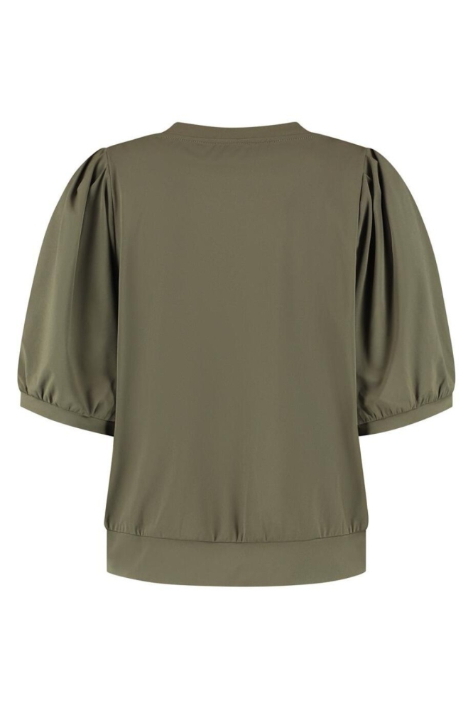 Lady Day groene dames t-shirt | Achteraanzicht