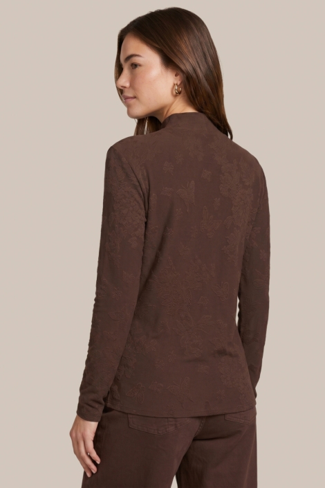 C&S The Label bruine dames t-shirt | Model achteraanzicht