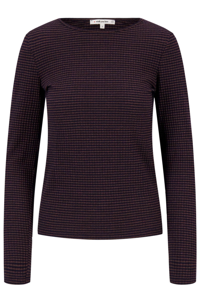 Zusss blauwe dames t-shirt | Vooraanzicht