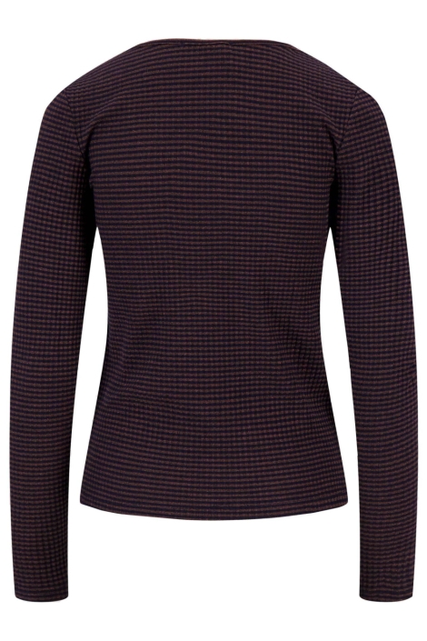 Zusss blauwe dames t-shirt | Achteraanzicht