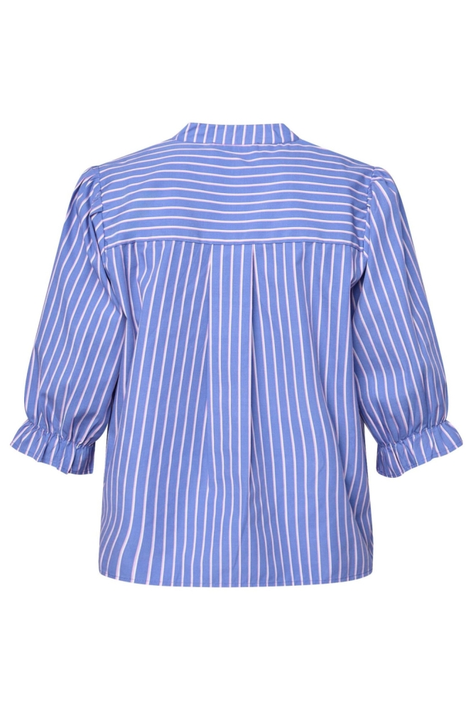 SisterS point blauwe dames blouse | Achteraanzicht