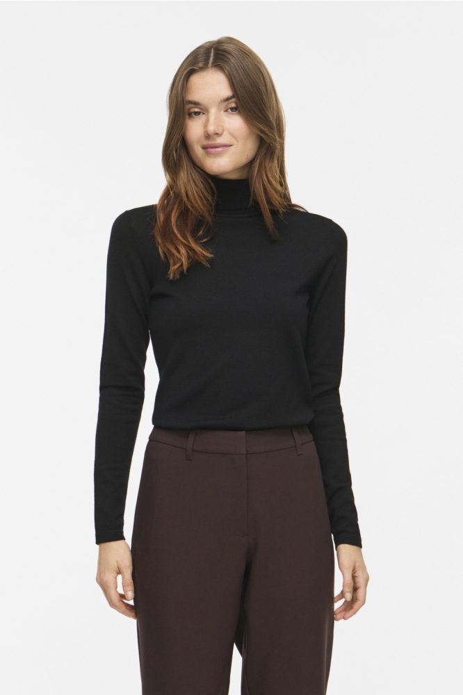 Vila zwarte dames trui | Model vooraanzicht