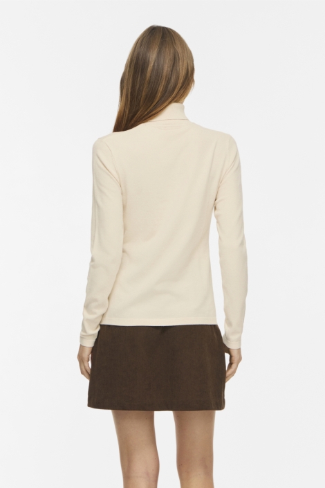 Vila beige dames trui | Model achteraanzicht