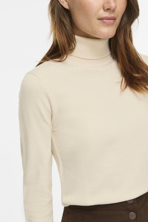Vila beige dames trui | Close up
