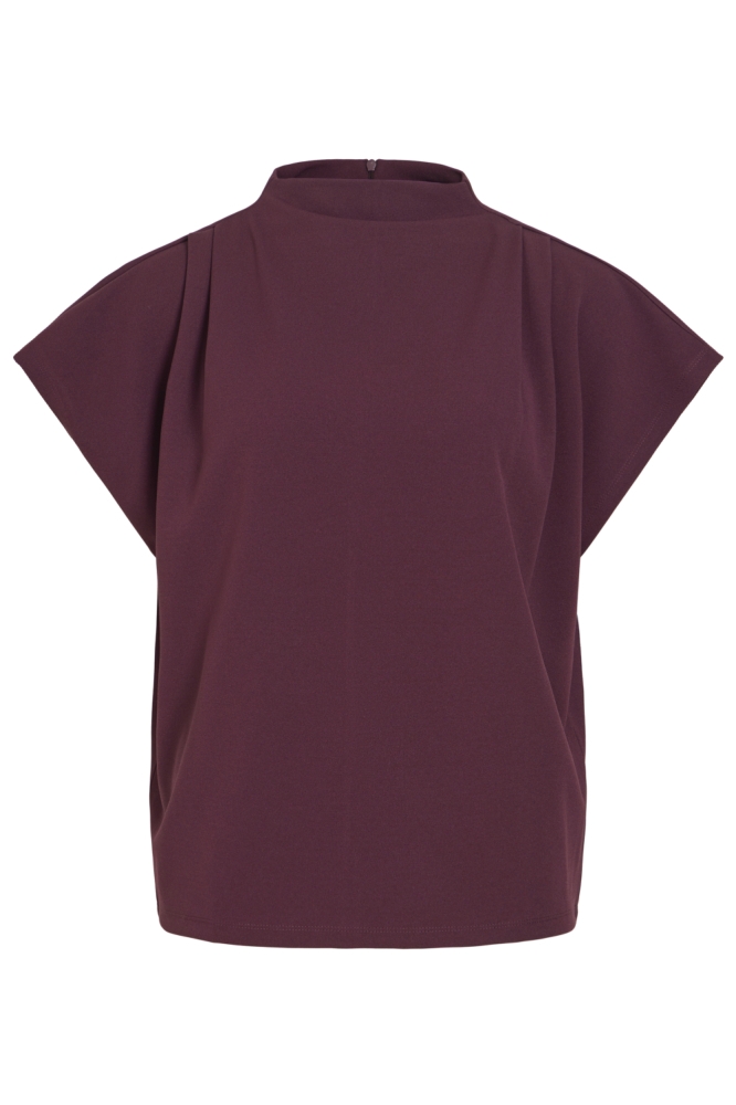Vila bordeaux dames t-shirt | Vooraanzicht