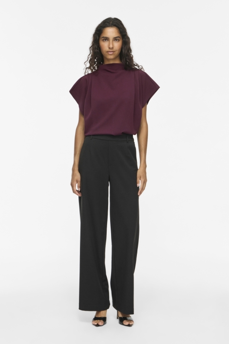 Vila bordeaux dames t-shirt | Model