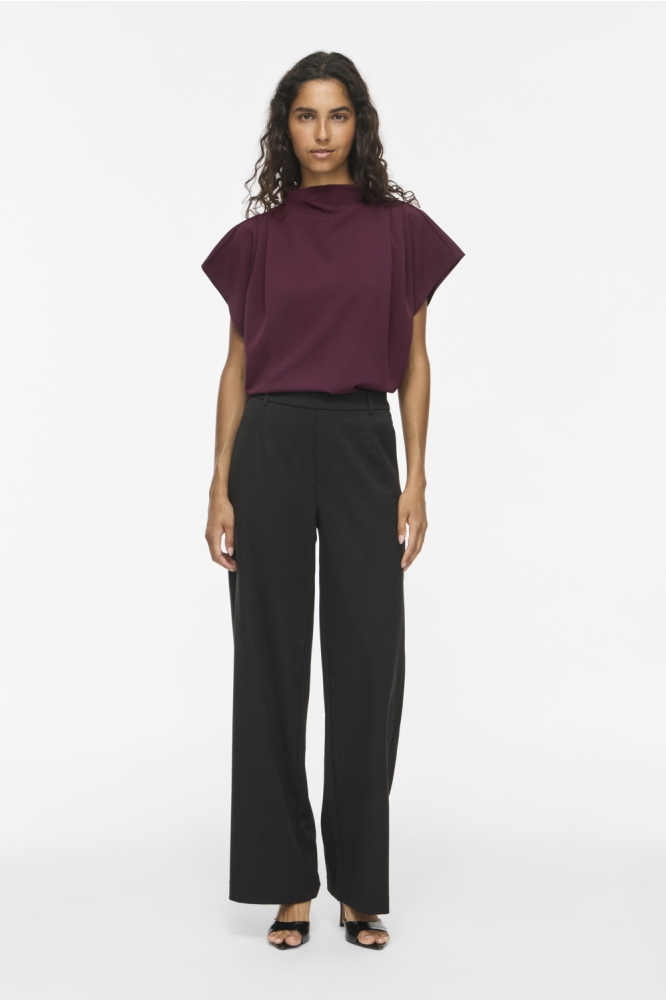 Vila bordeaux dames t-shirt | Model