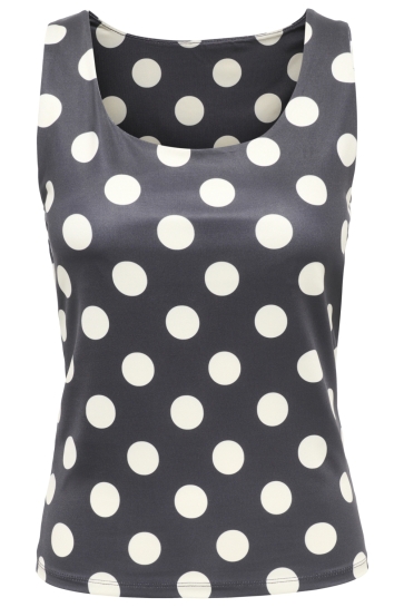 Only Top ONLLONE AOP 2-WAY S/L TOP JRS 15348826 Chocolate Torte/CLOUD CREA
