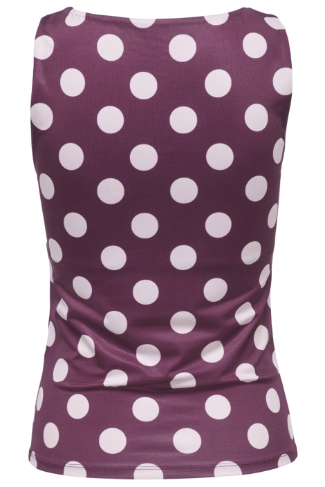 Only bordeaux dames top | Achteraanzicht