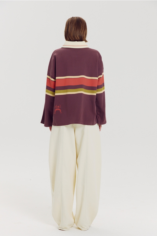 Harper & Yve paarse dames t-shirt | Model