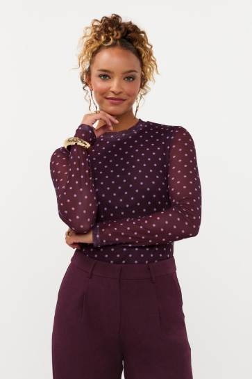 Ydence Top TOP BAILEY FS2609 PLUM