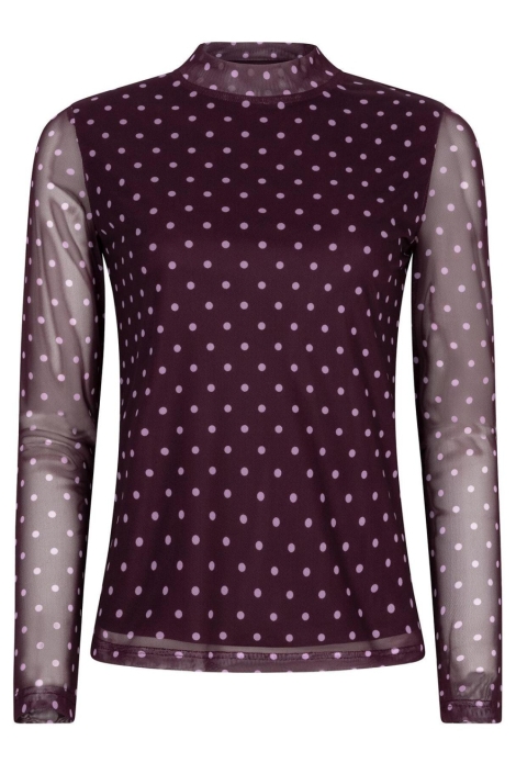 Ydence paarse dames top | Vooraanzicht