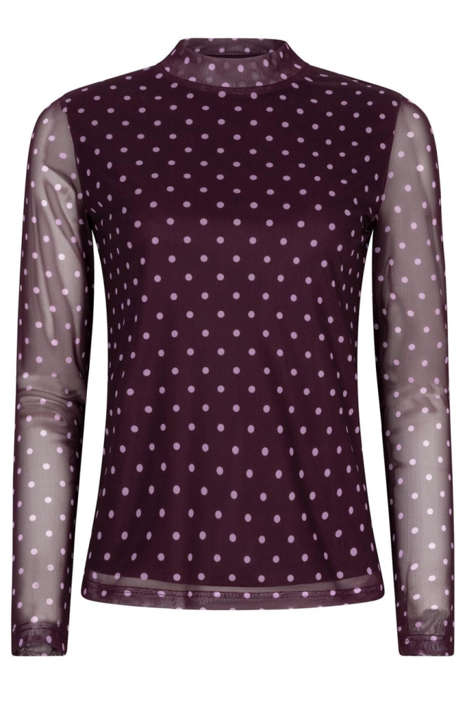 Ydence paarse dames top | Vooraanzicht