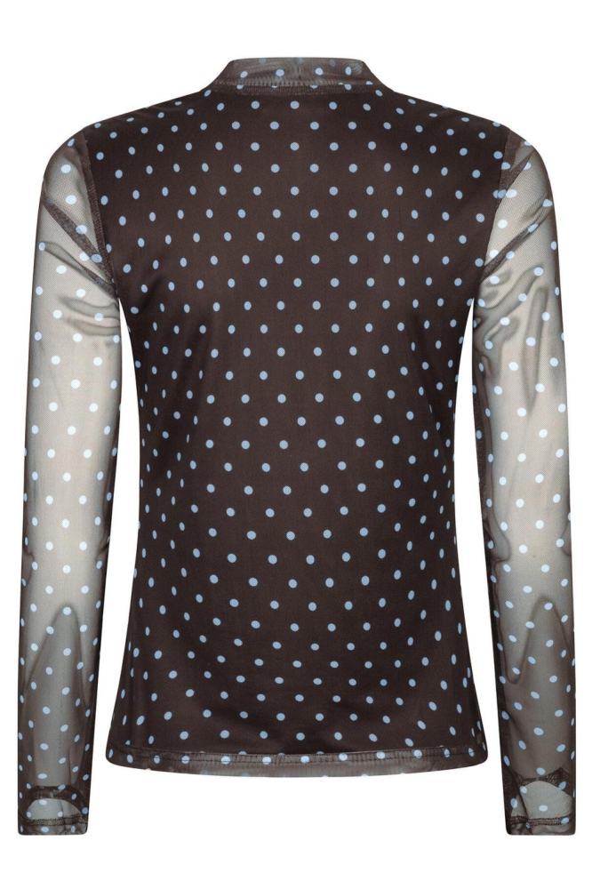 Ydence bruine dames top | Achteraanzicht