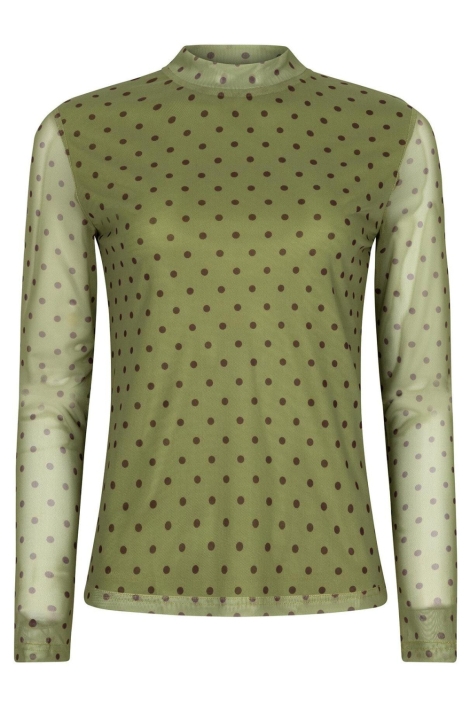 Ydence groene dames top | Vooraanzicht