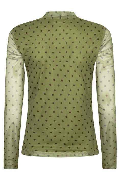 Ydence groene dames top | Achteraanzicht