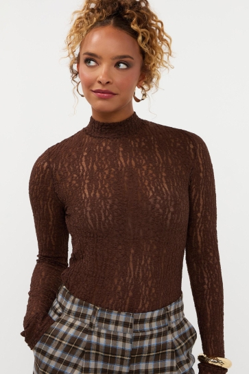 Ydence Top TOP ROBERTA FC2601 BROWN