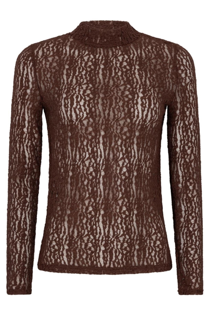 Ydence bruine dames top | Vooraanzicht