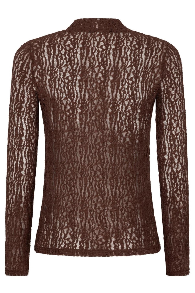 Ydence bruine dames top | Achteraanzicht