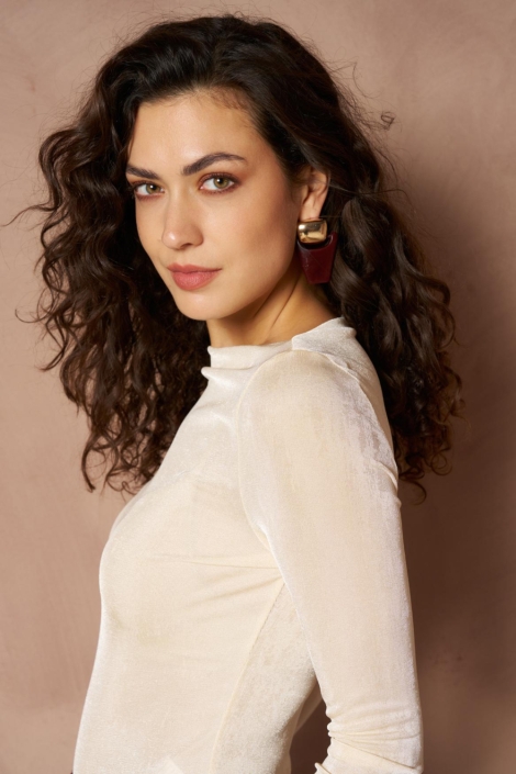 Lofty Manner witte dames t-shirt | Close up