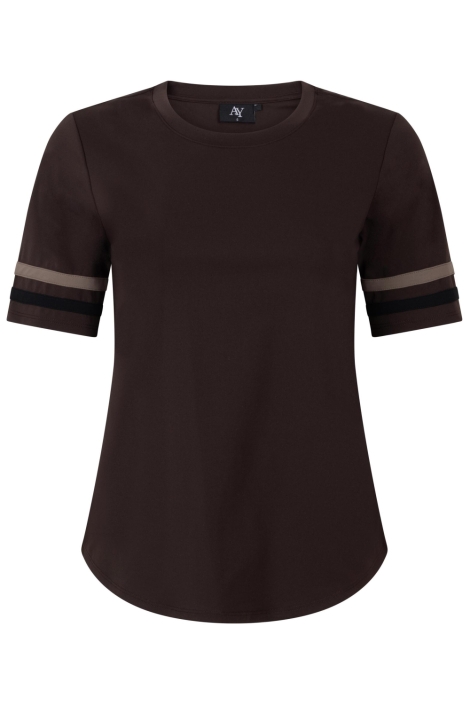 Ann&You bruine dames t-shirt | Vooraanzicht