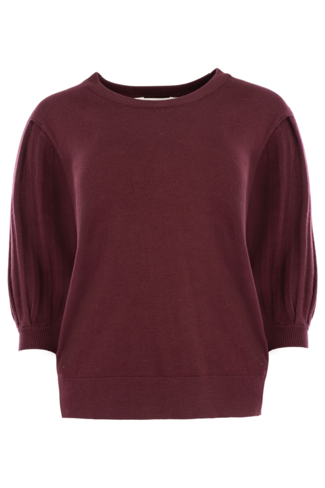 NED bordeaux dames trui | Vooraanzicht