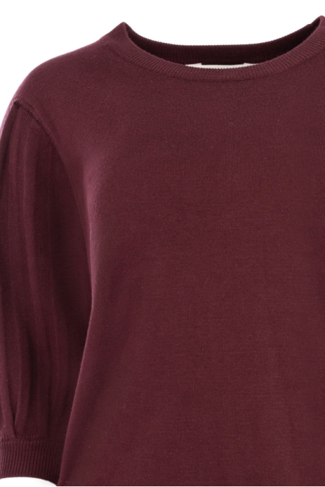 NED bordeaux dames trui | Close up