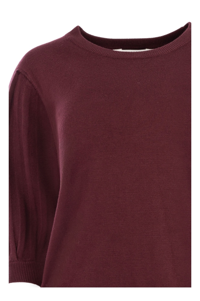 NED bordeaux dames trui | Close up
