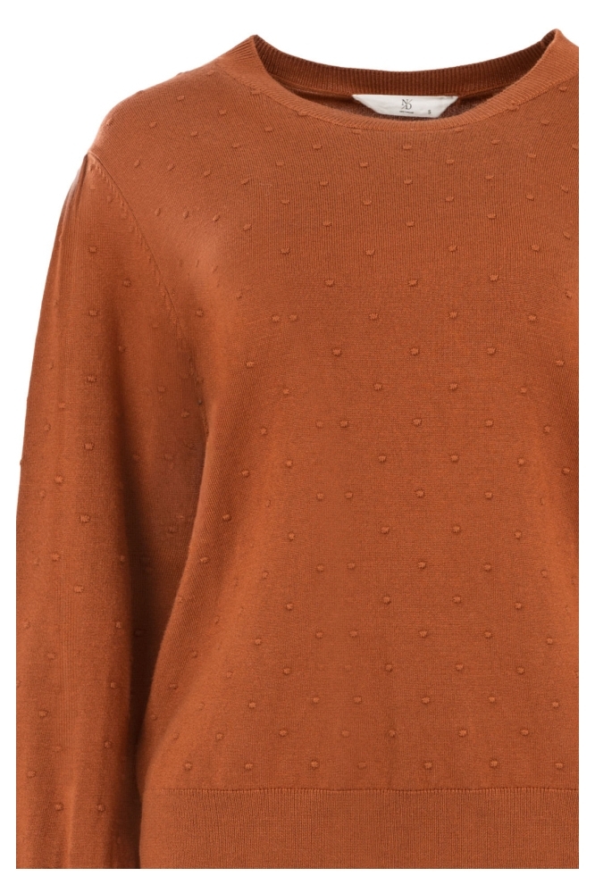 NED camel dames trui | Close up