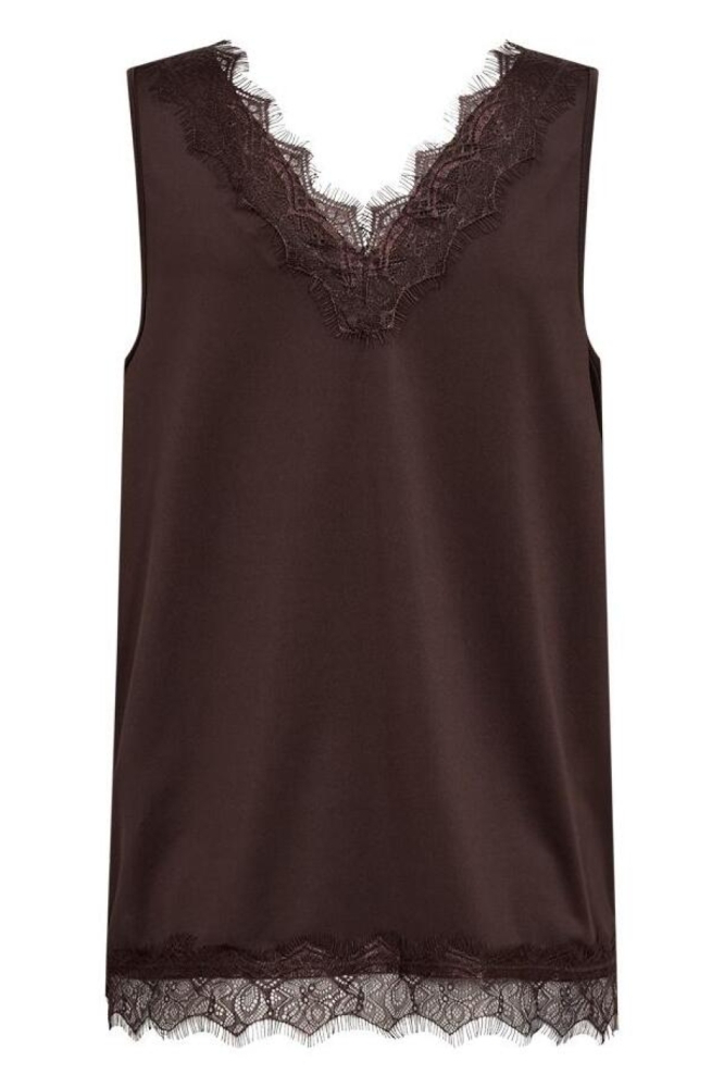 Freequent bruine dames top | Vooraanzicht
