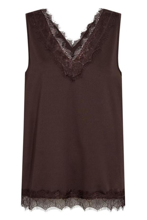 Freequent bruine dames top | Achteraanzicht