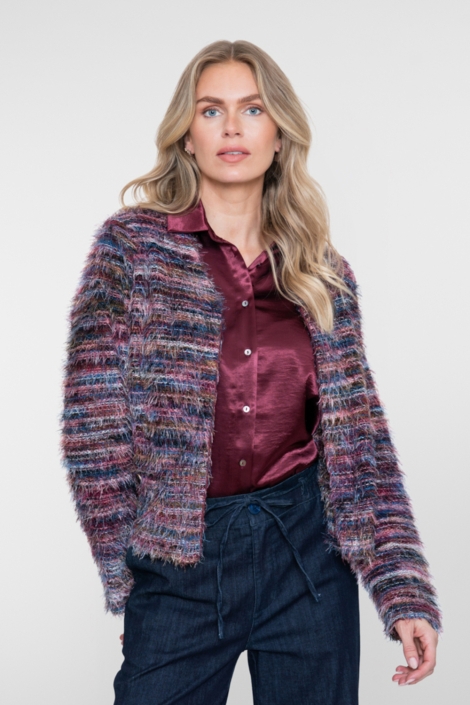 Geisha bordeaux dames blouse | Sfeerbeeld, In situatie