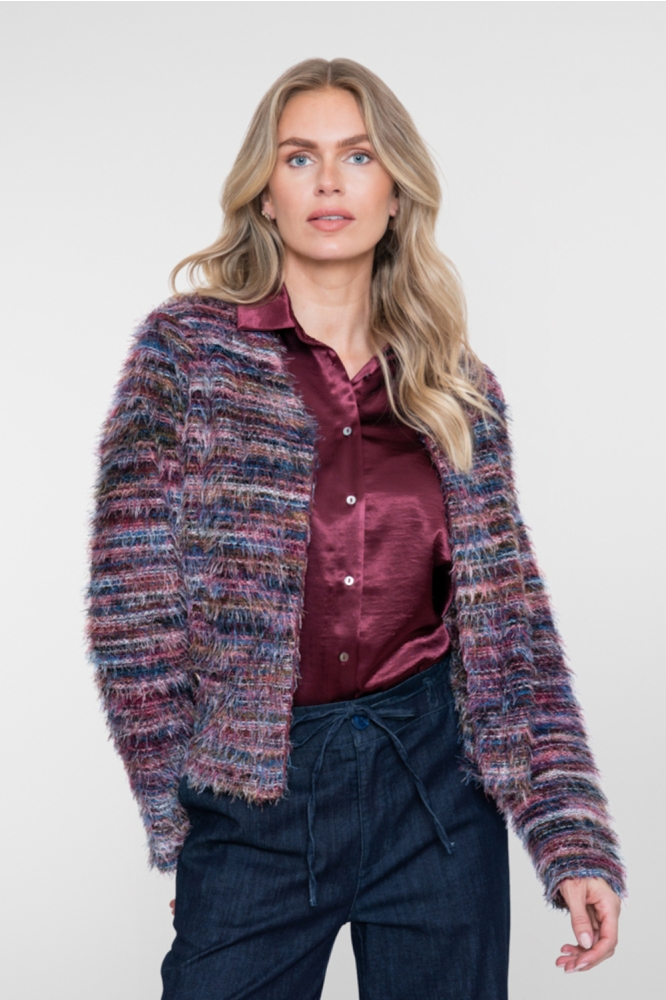 Geisha bordeaux dames blouse | Sfeerbeeld, In situatie