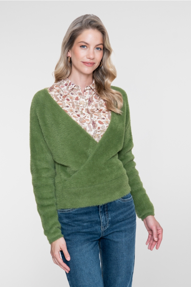 Geisha groene dames trui | Model