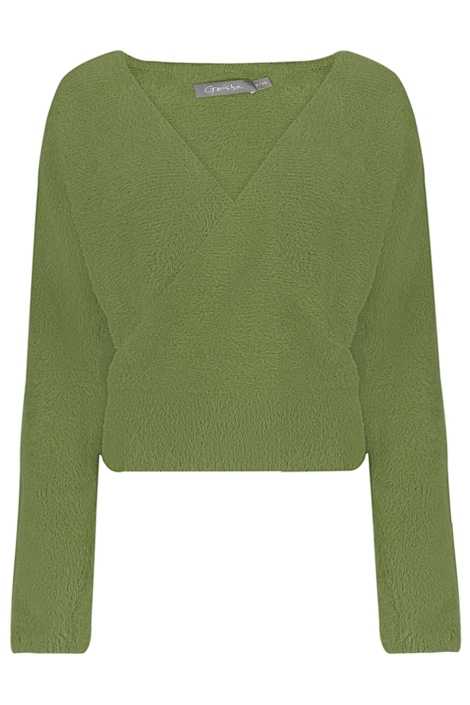 Geisha groene dames trui | Vooraanzicht